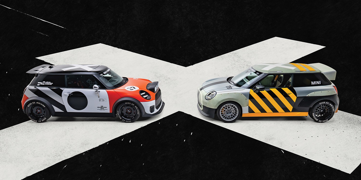 Two worlds. Two cars. Singular enthusiasm.